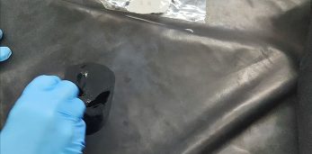 皮革反白清洁方法