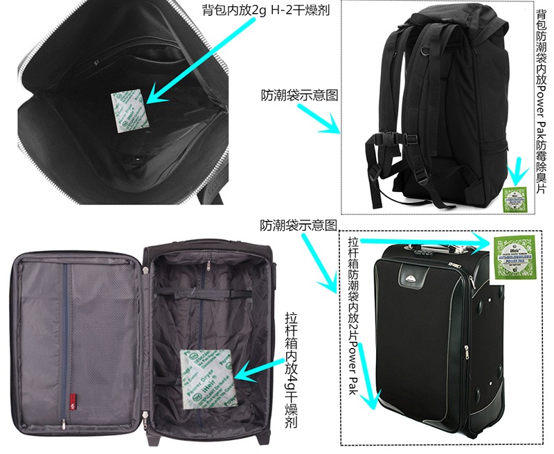 箱包包装防霉控制