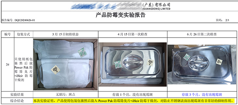 使用防霉纸包装补休卫浴制品